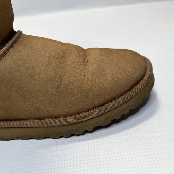 UGG Classic Tall Boot Chestnut Suede Sheepskin Shearling (SN 5815) Size 7 - Picture 15 of 16